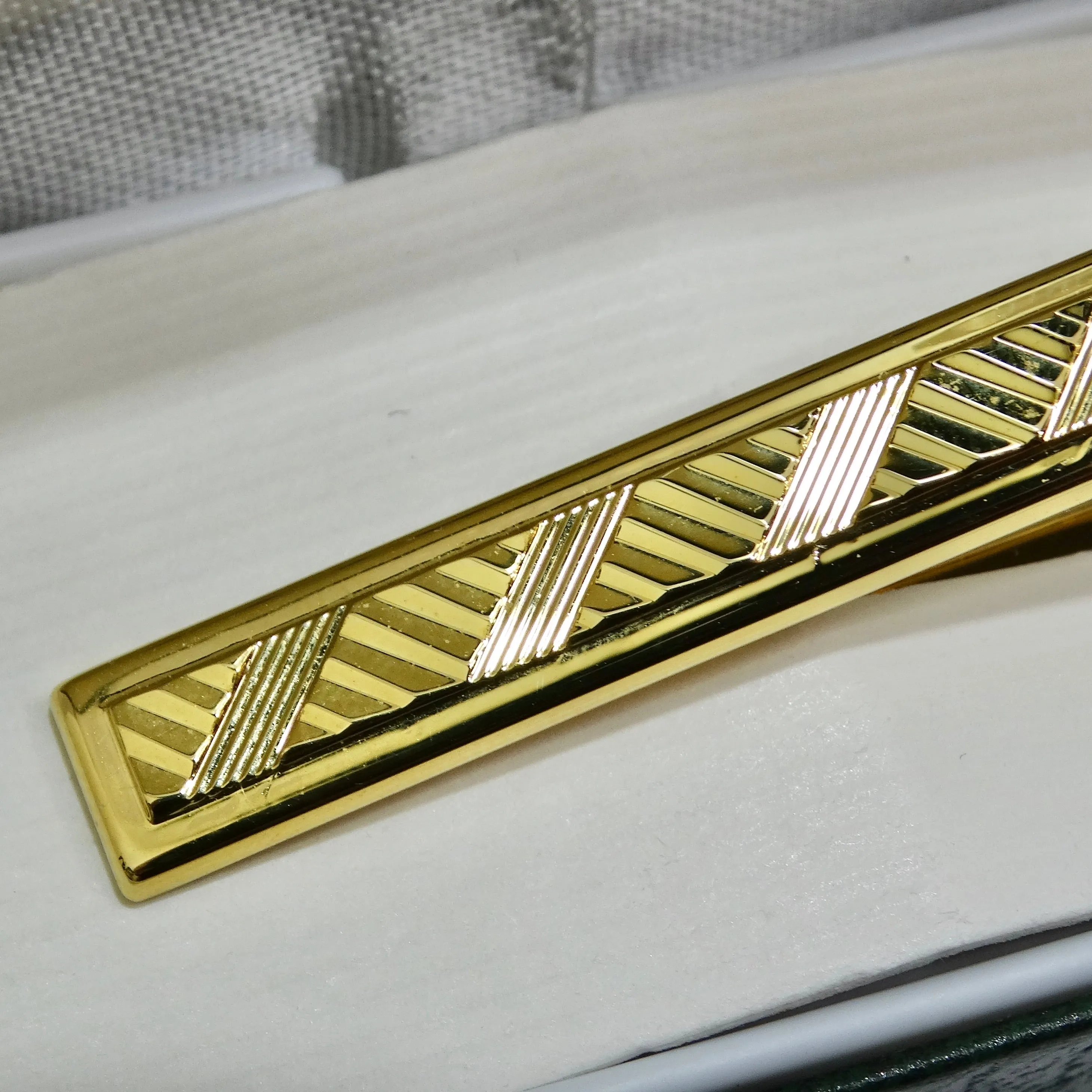 18K Gold Plated 1970s Tie Clip