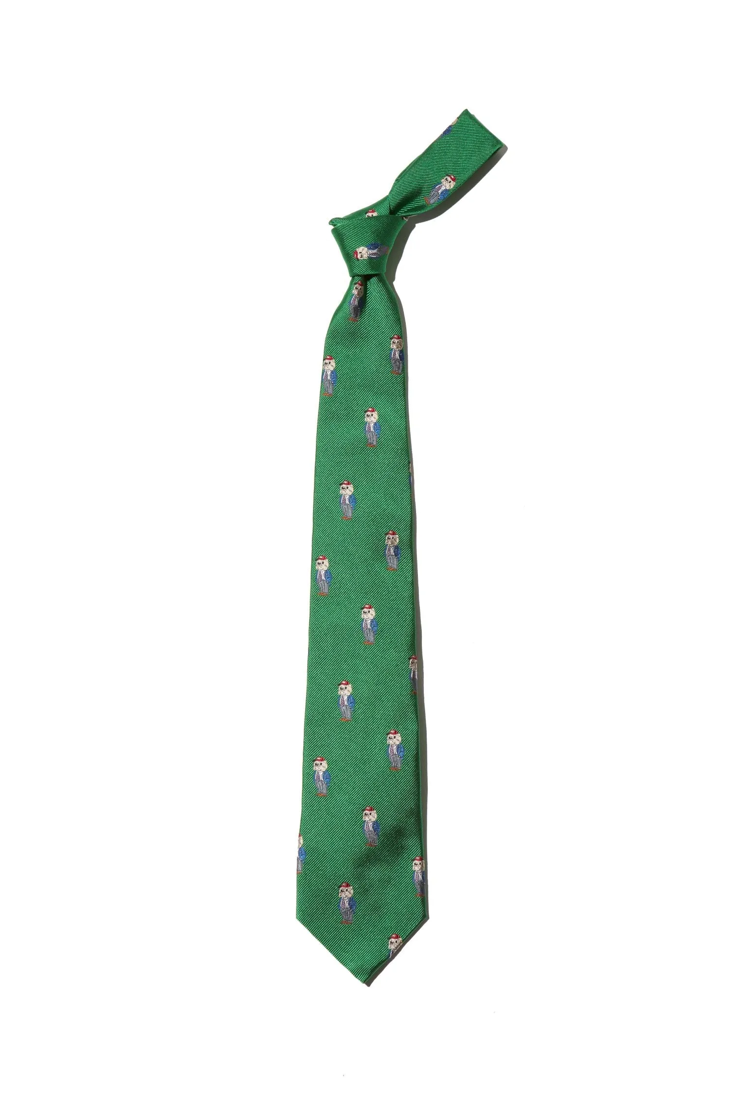 AARON CHANG EMBLEMATIC TIE  - GREEN