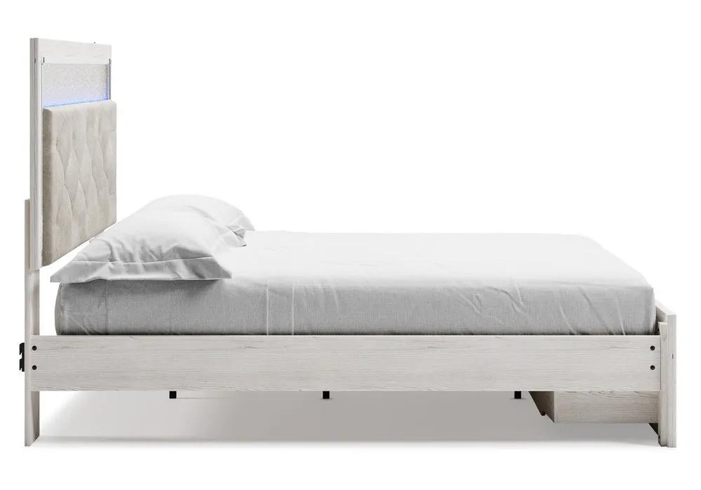 Altyra Gray/White King Storage Bed