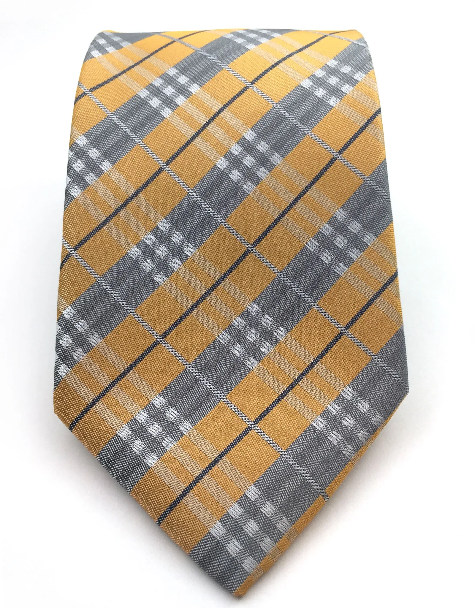 Apricot Plaid Tartan Tie