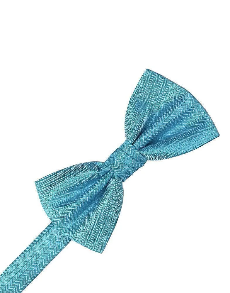 Bamboo Herringbone Bow Tie