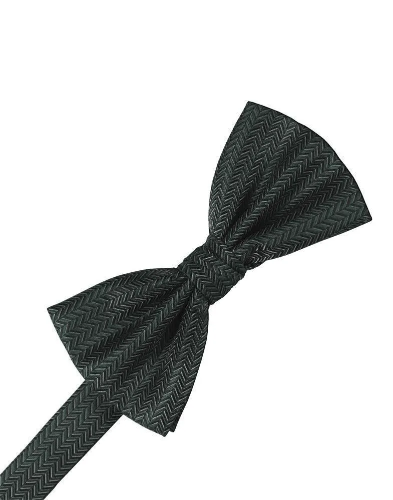 Bamboo Herringbone Bow Tie