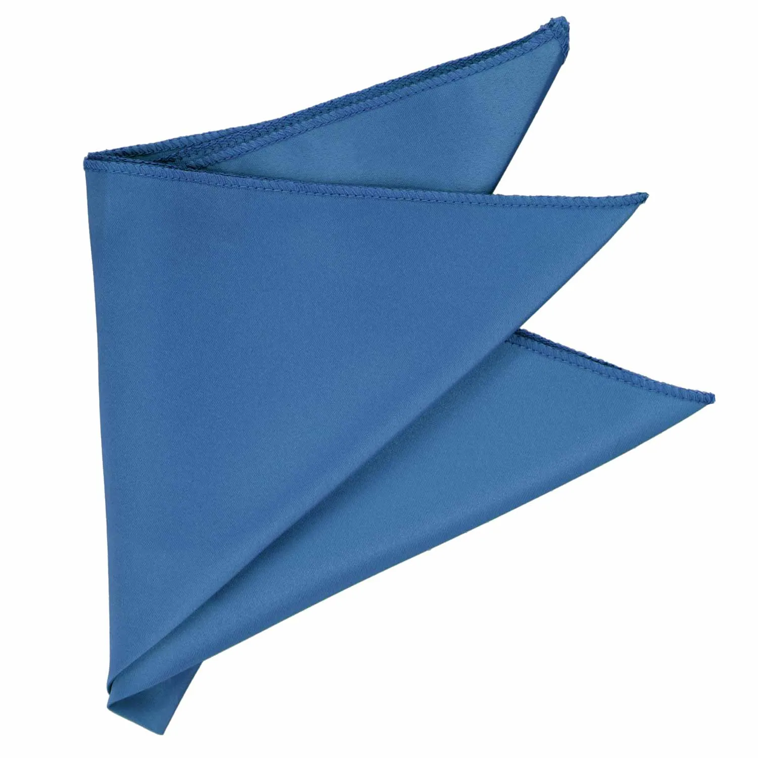 Blue Solid Color Pocket Square