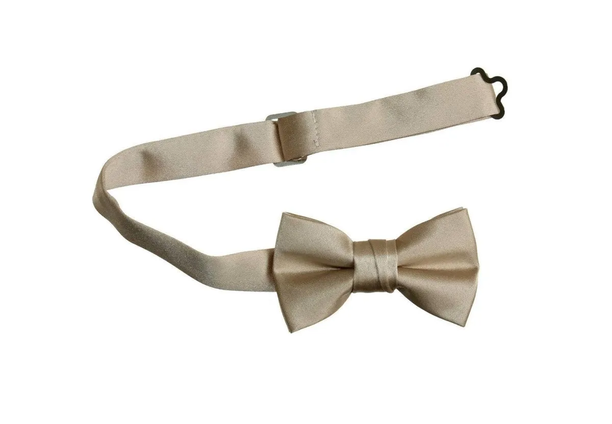 Boys and Youth Solid Poly-Satin Bow Ties for First Holy Communion