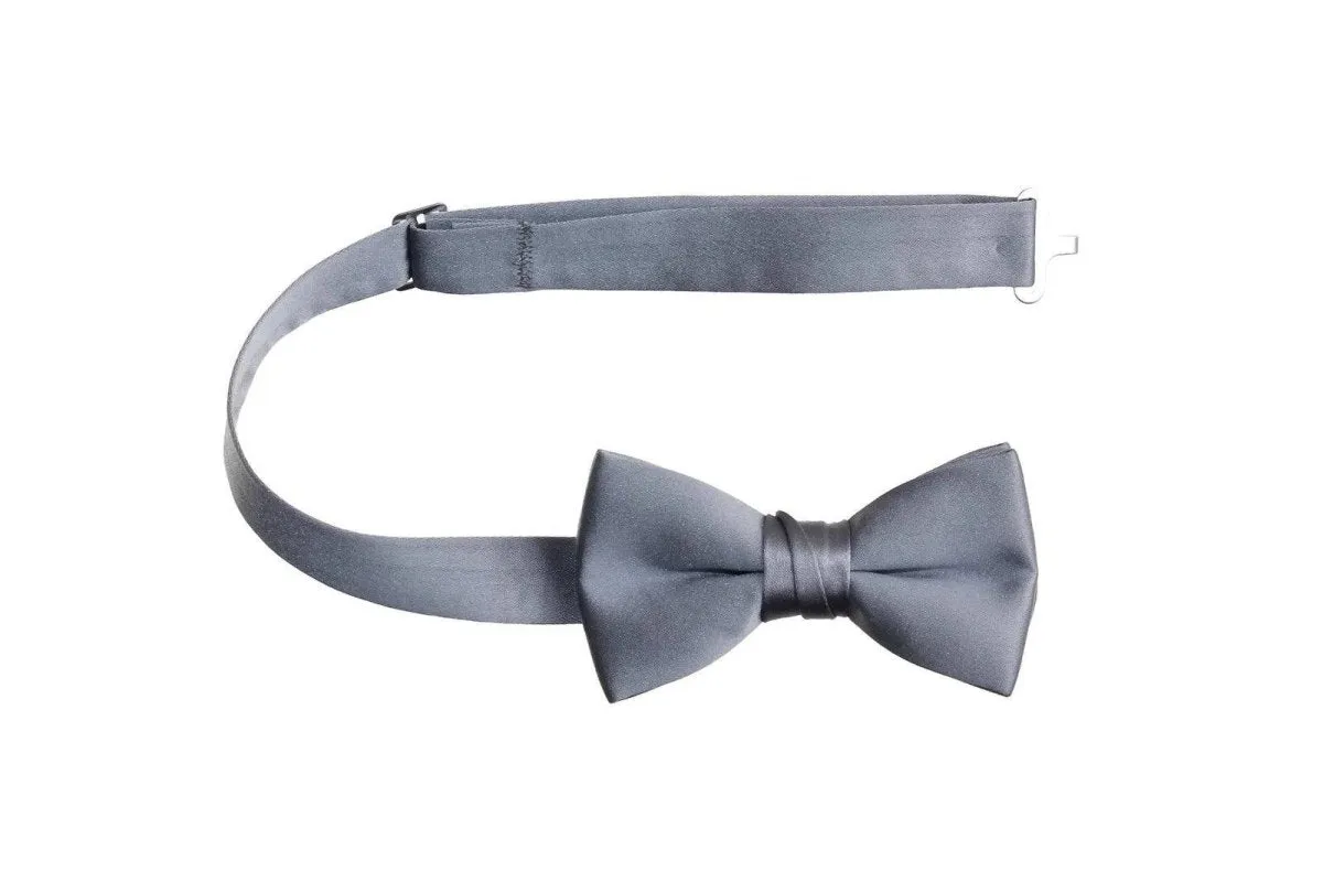 Boys and Youth Solid Poly-Satin Bow Ties for First Holy Communion