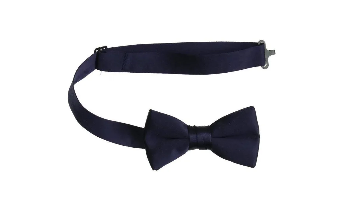 Boys and Youth Solid Poly-Satin Bow Ties for First Holy Communion