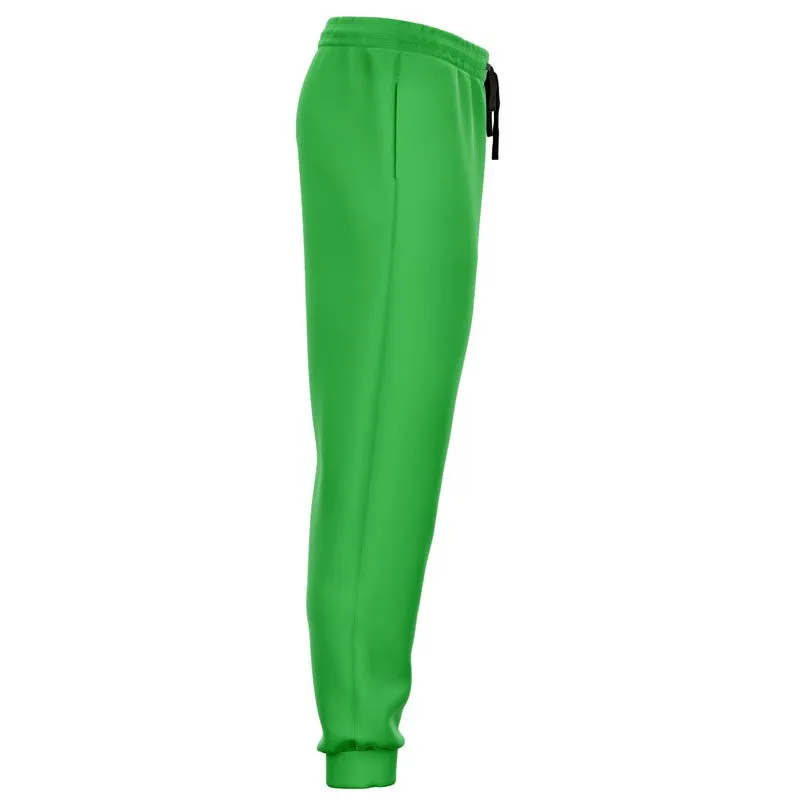 Bright Green Joggers | Unisex | with PLUS sizes | Bright Pure Green | C75M0Y100K0