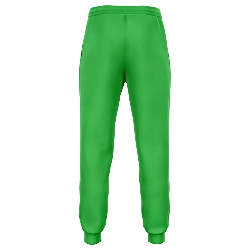 Bright Green Joggers | Unisex | with PLUS sizes | Bright Pure Green | C75M0Y100K0