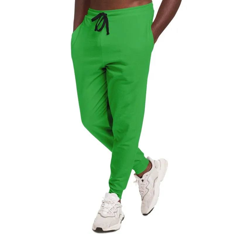 Bright Green Joggers | Unisex | with PLUS sizes | Bright Pure Green | C75M0Y100K0