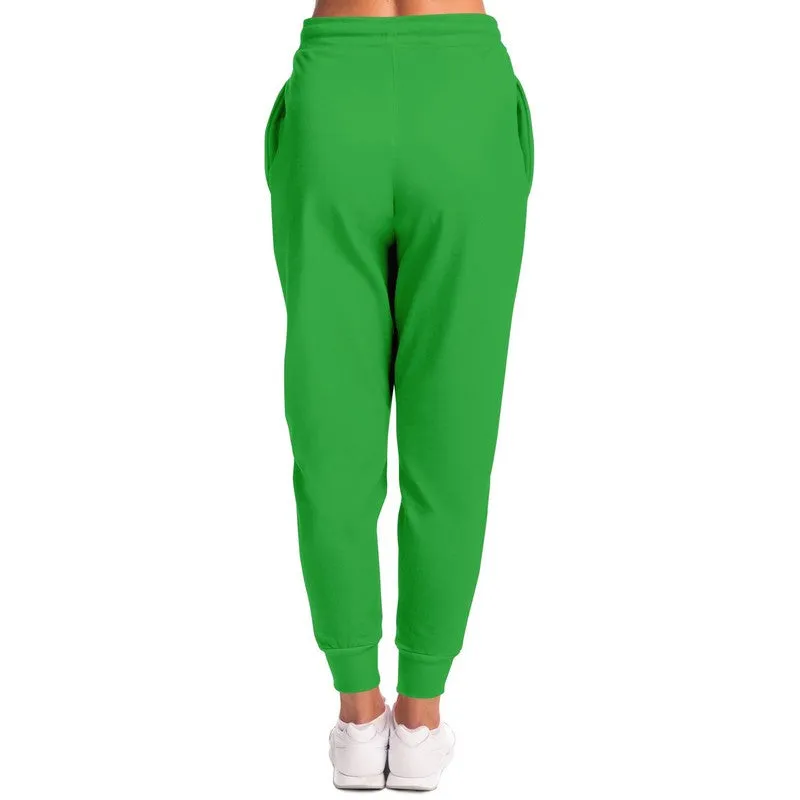 Bright Green Joggers | Unisex | with PLUS sizes | Bright Pure Green | C75M0Y100K0