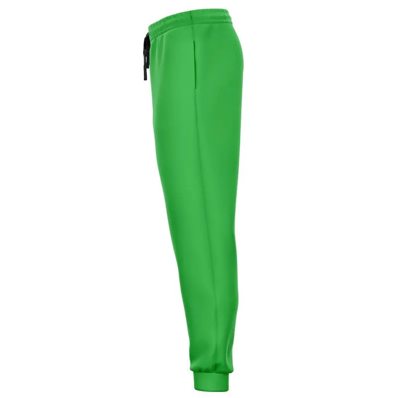 Bright Green Joggers | Unisex | with PLUS sizes | Bright Pure Green | C75M0Y100K0