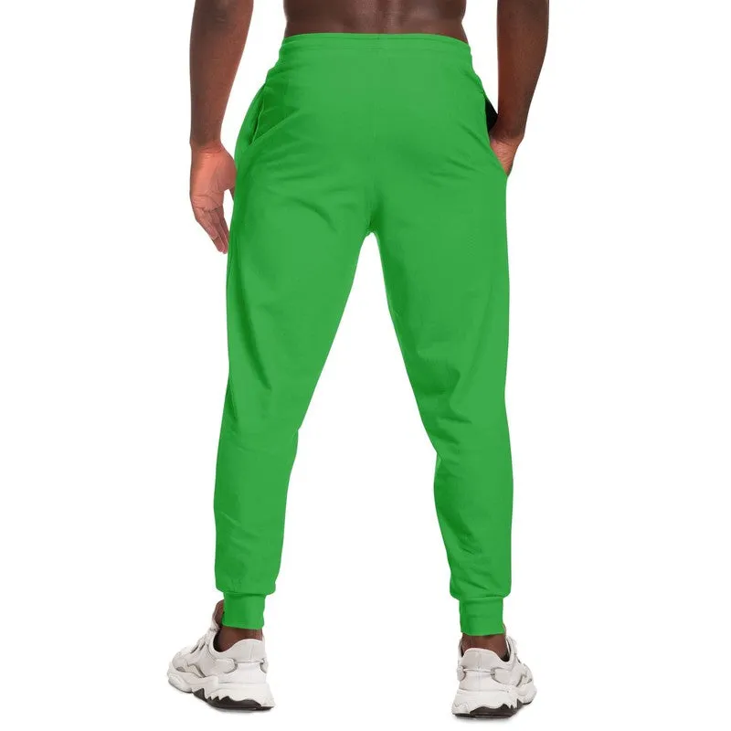 Bright Green Joggers | Unisex | with PLUS sizes | Bright Pure Green | C75M0Y100K0