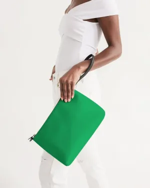 Bright Green Zip Pouch | Bright Pure Green | C100M0Y100K0