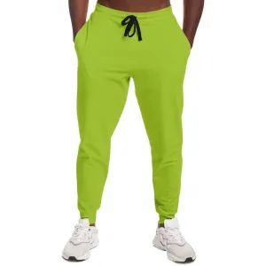 Bright Warm Green Joggers | Unisex | with PLUS sizes | Bright Pure Warm Green | C38M0Y100K0