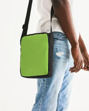 Bright Warm Green Messenger Pouch | Bright Pure Warm Green | C50M0Y100K0