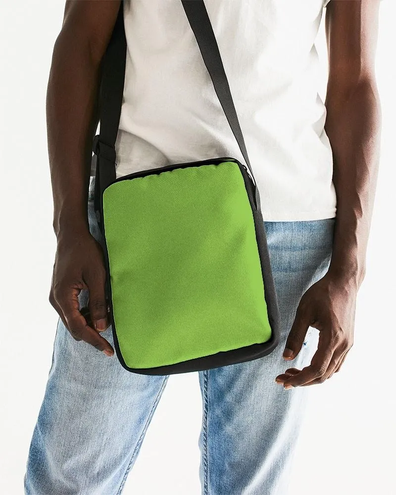 Bright Warm Green Messenger Pouch | Bright Pure Warm Green | C50M0Y100K0