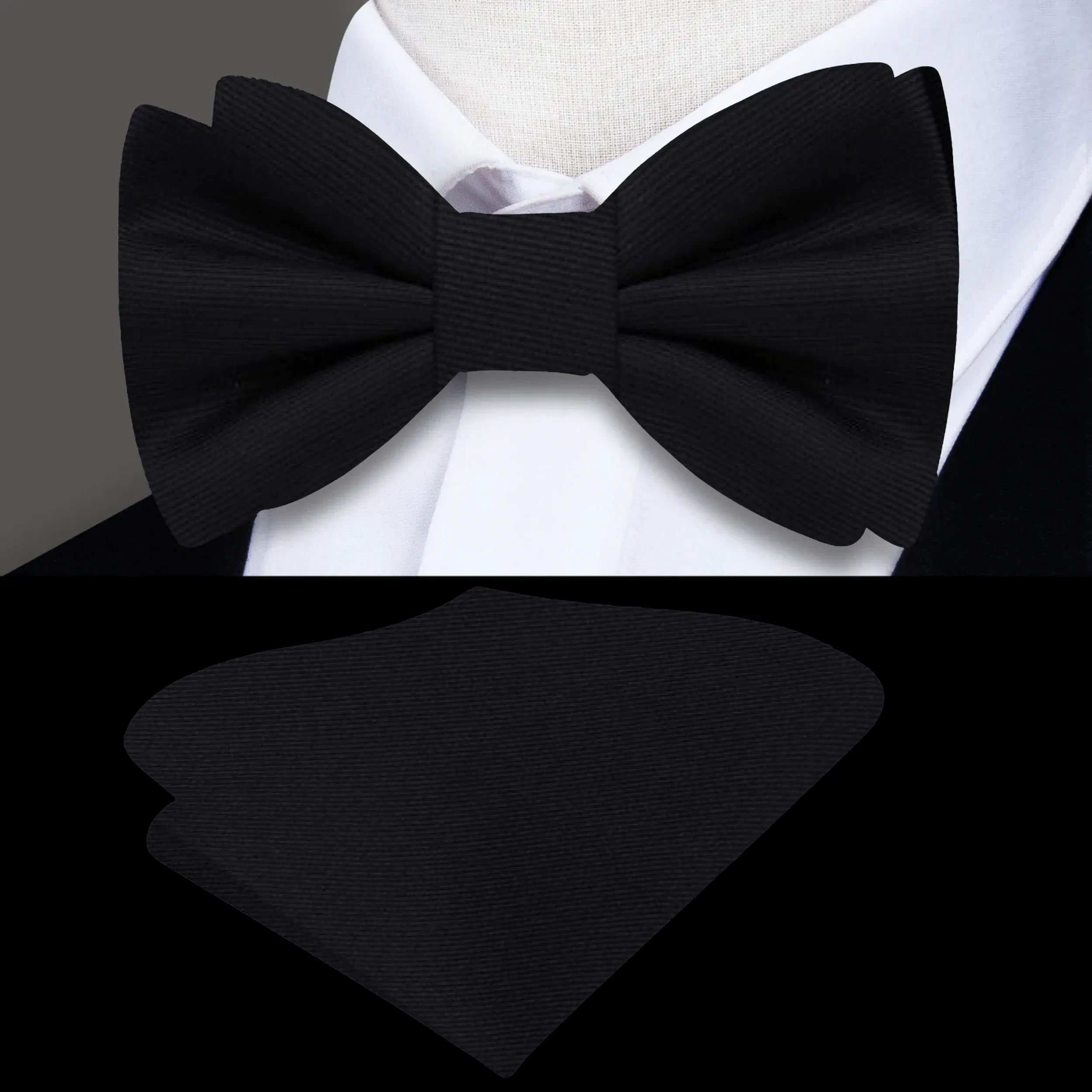 Business Lined Bow Tie