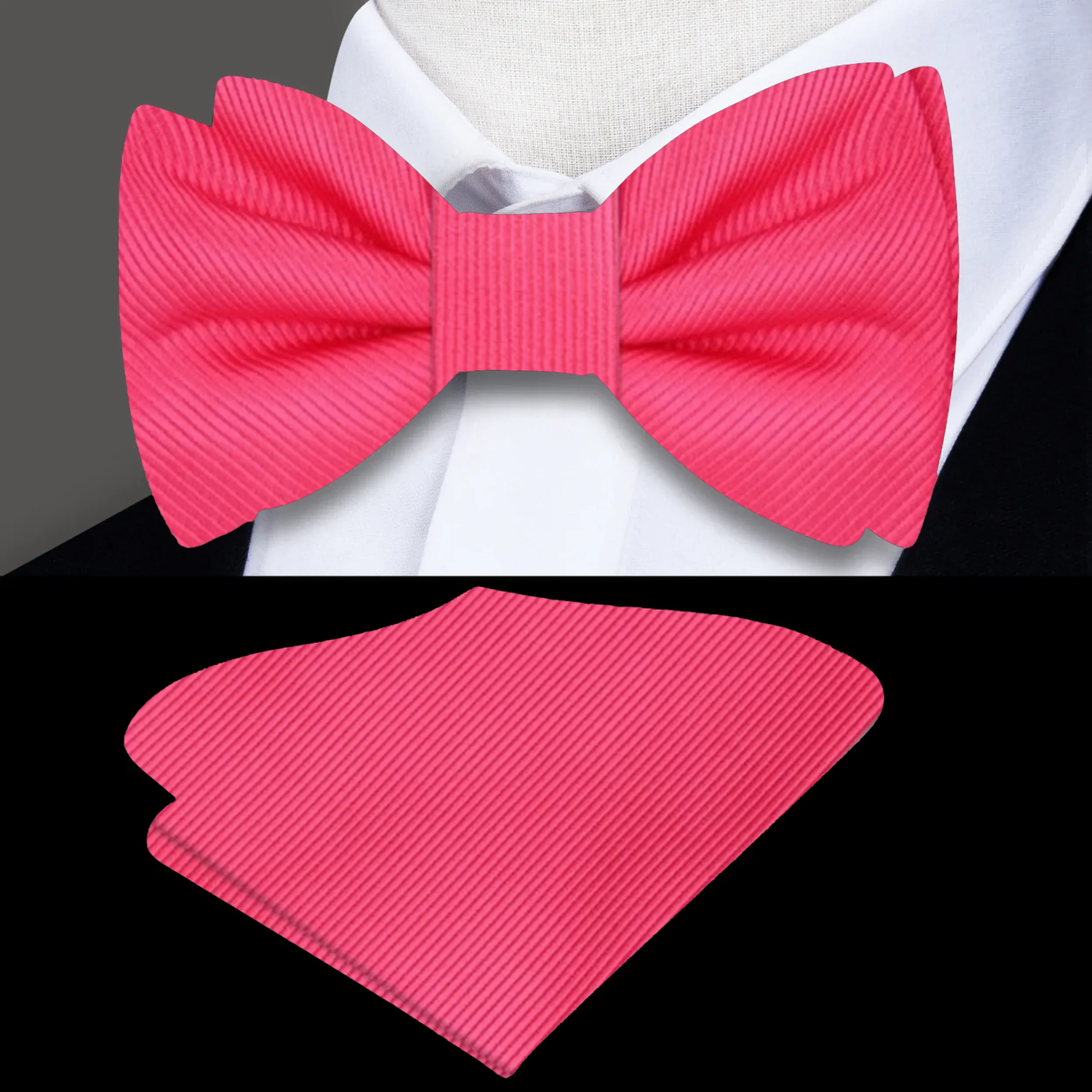 Business Lined Bow Tie