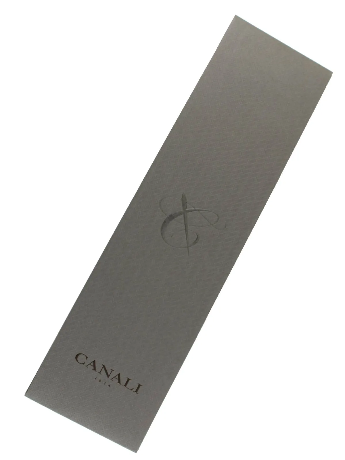 Canali Silk Tie Dark Blue Gray Micro Pattern SALE