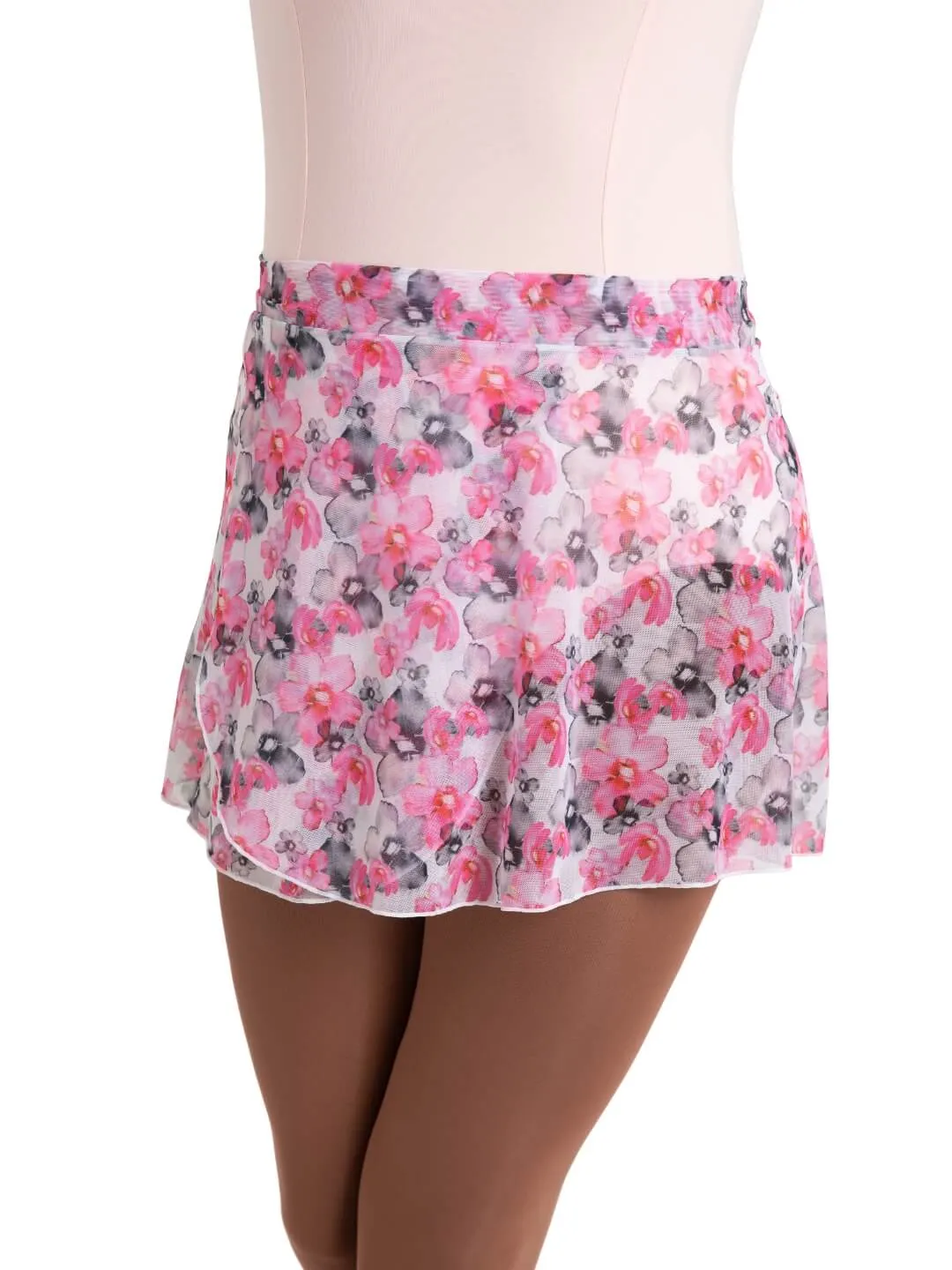 Capezio - Le Jardin Printed Mesh Wrap Skirt - Adult (12186W) - Blurred Blooms