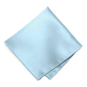 Capri Blue Solid Color Pocket Square