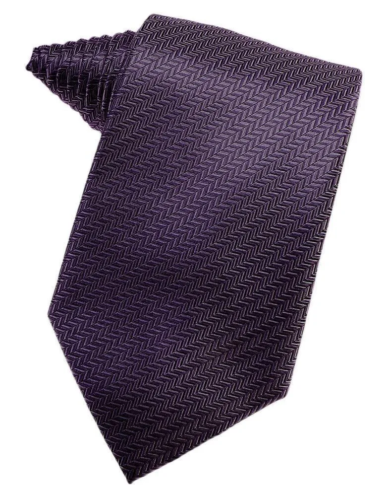 Chocolate Herringbone Necktie