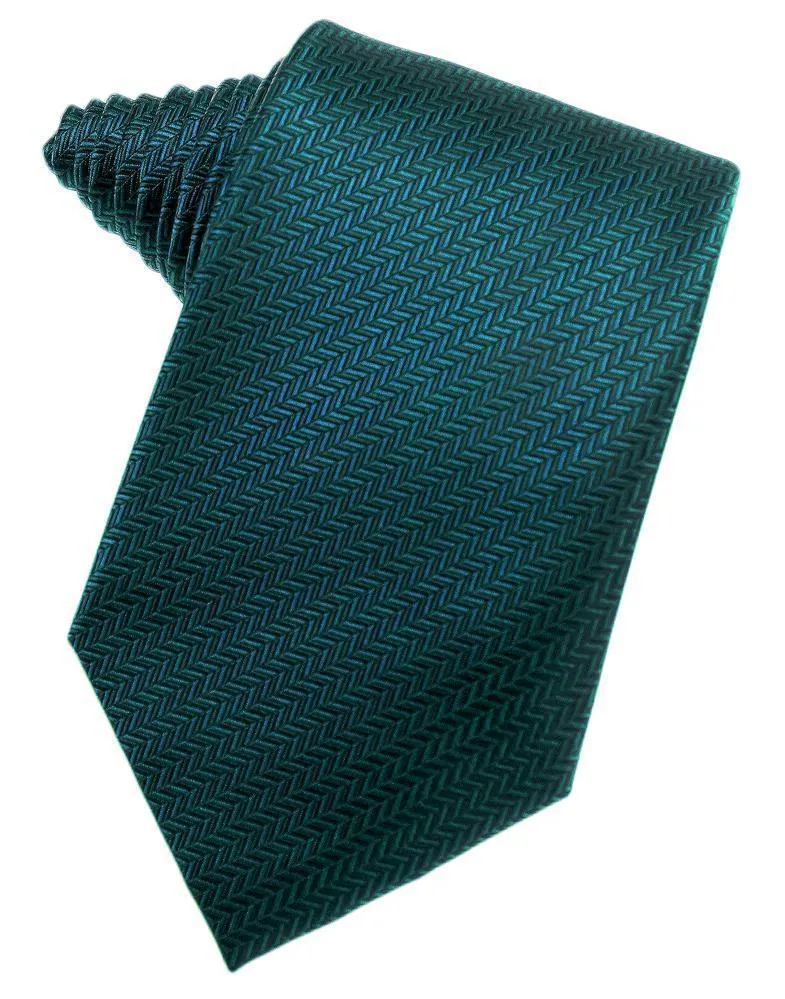 Chocolate Herringbone Necktie