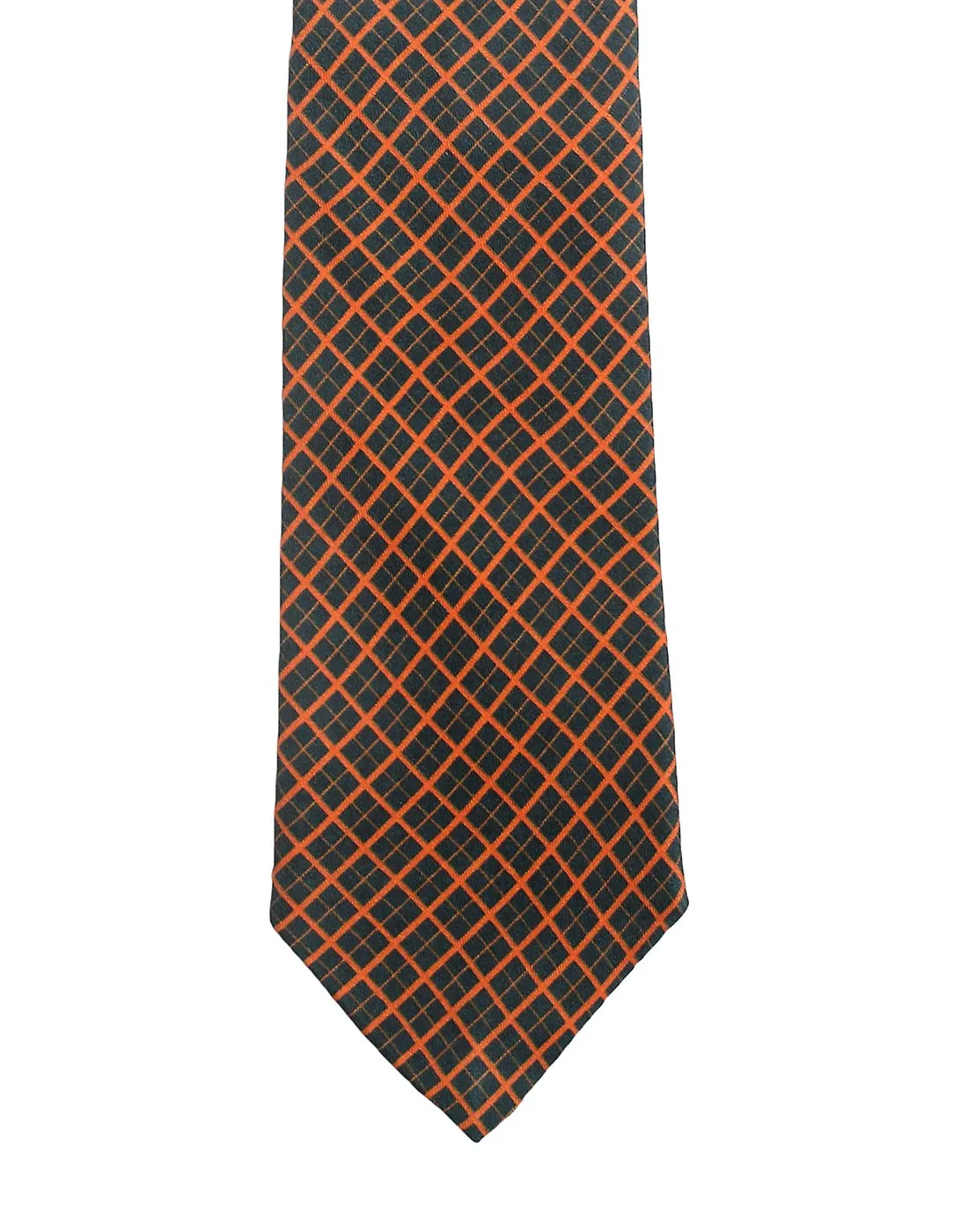 Chokore Navy Blue & Red Silk Tie - Plaids line