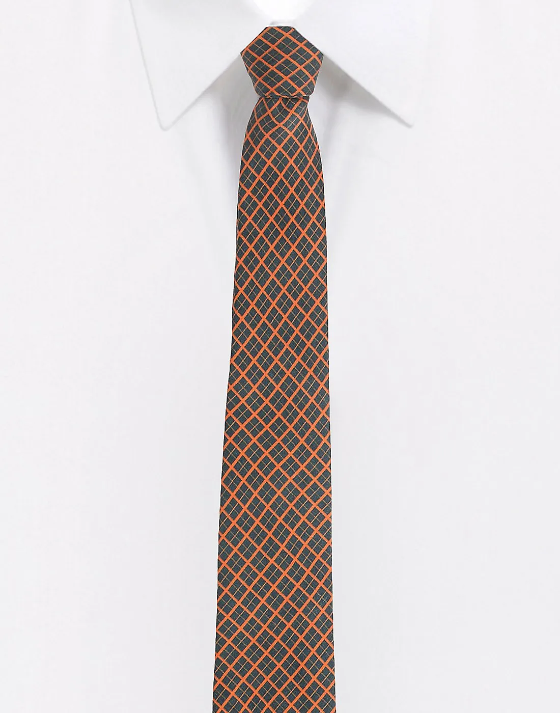 Chokore Navy Blue & Red Silk Tie - Plaids line