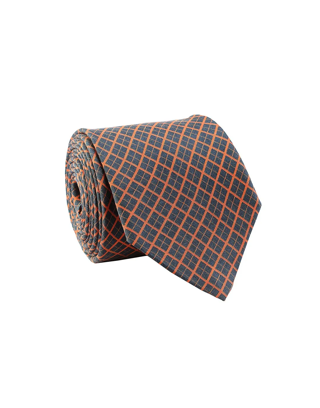 Chokore Navy Blue & Red Silk Tie - Plaids line