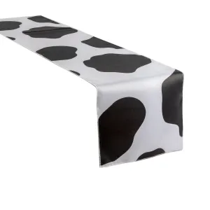 Cow Animal Print Satin Table Runner