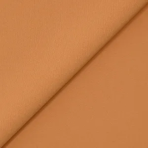 Crêpe polyester élasthanne Fumiko caramel