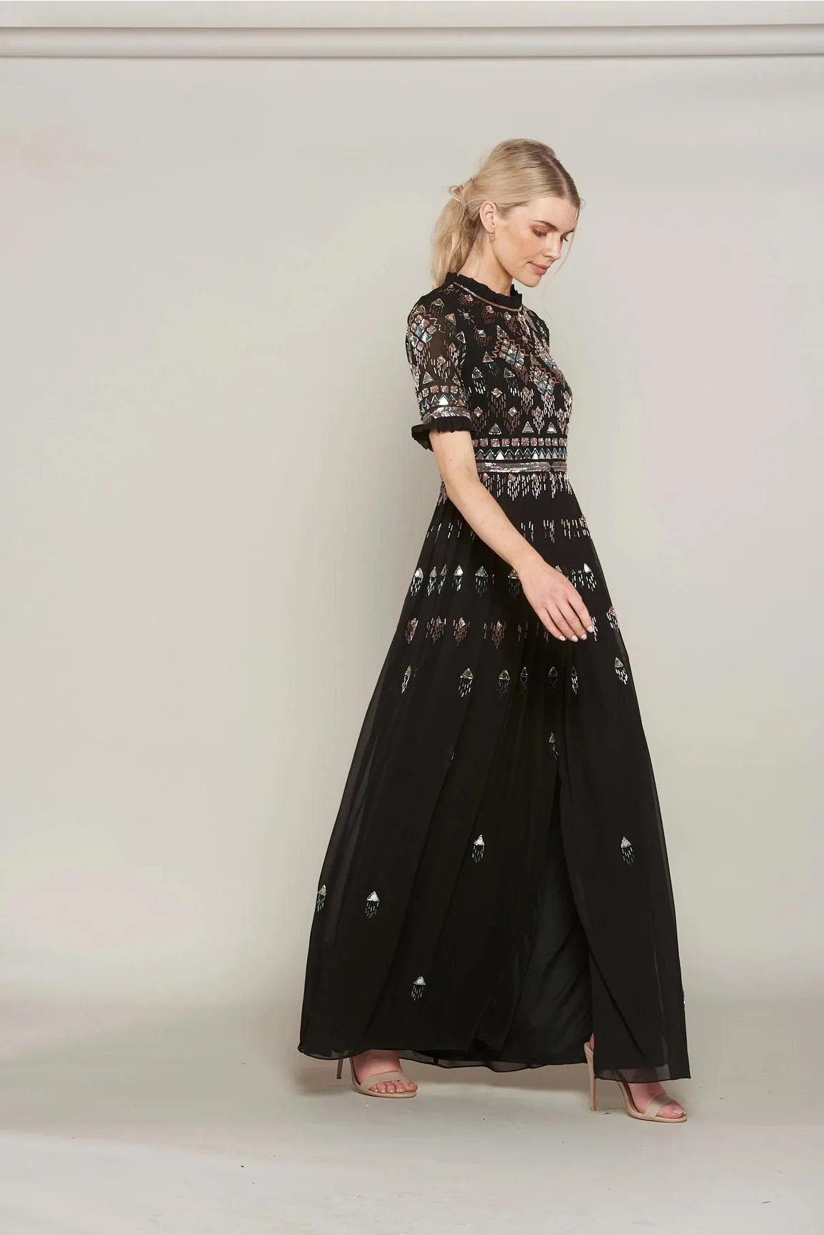 Cynthia Embellished Maxi Dress