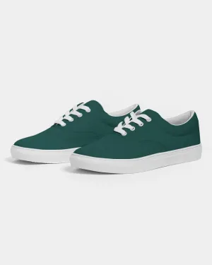 Dark Blue Cool Green Women's Canvas Sneakers | Women's | Dark Pure Blue Cool Green | C100M0Y50K80