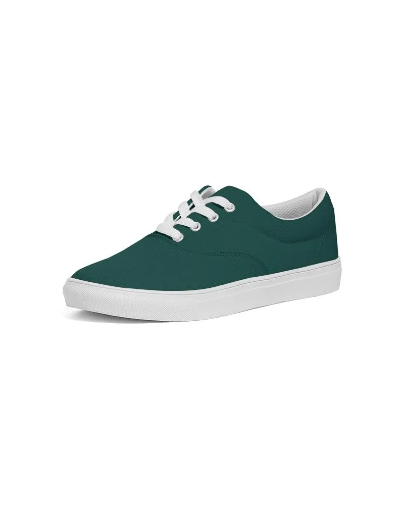 Dark Blue Cool Green Women's Canvas Sneakers | Women's | Dark Pure Blue Cool Green | C100M0Y50K80