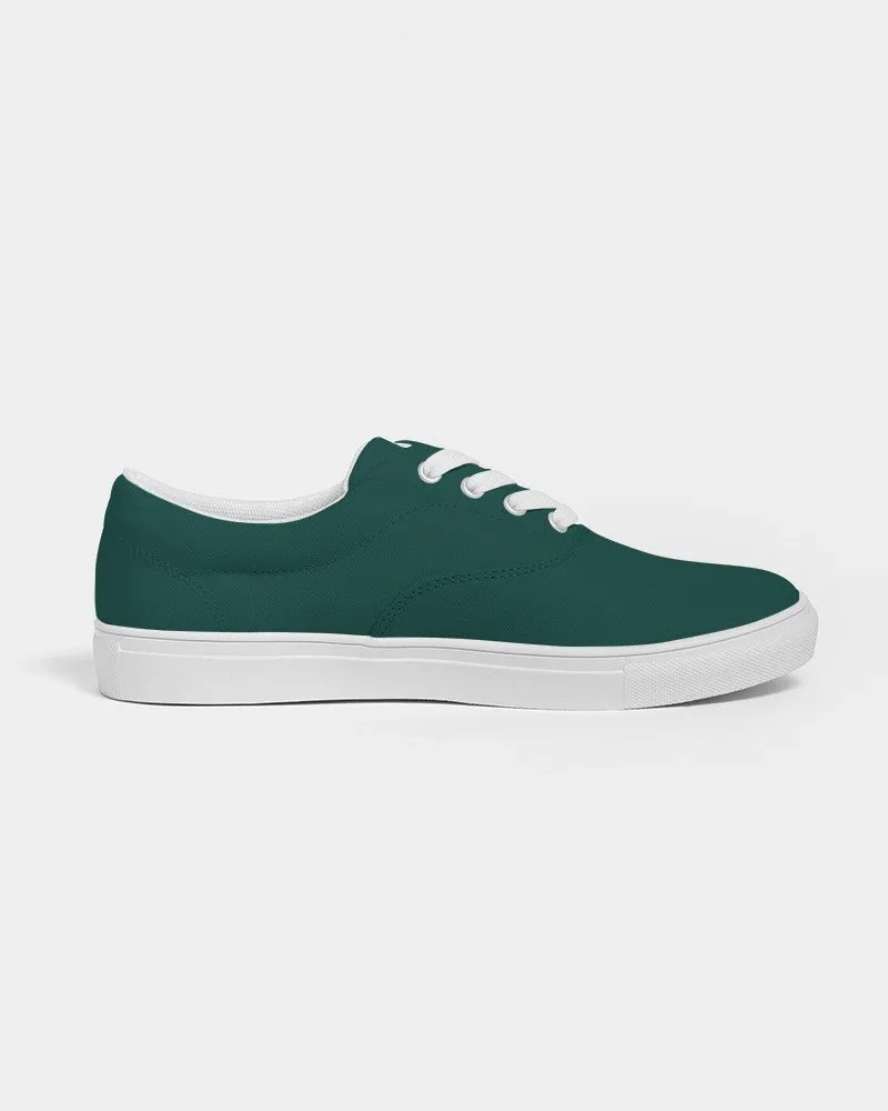 Dark Blue Cool Green Women's Canvas Sneakers | Women's | Dark Pure Blue Cool Green | C100M0Y50K80