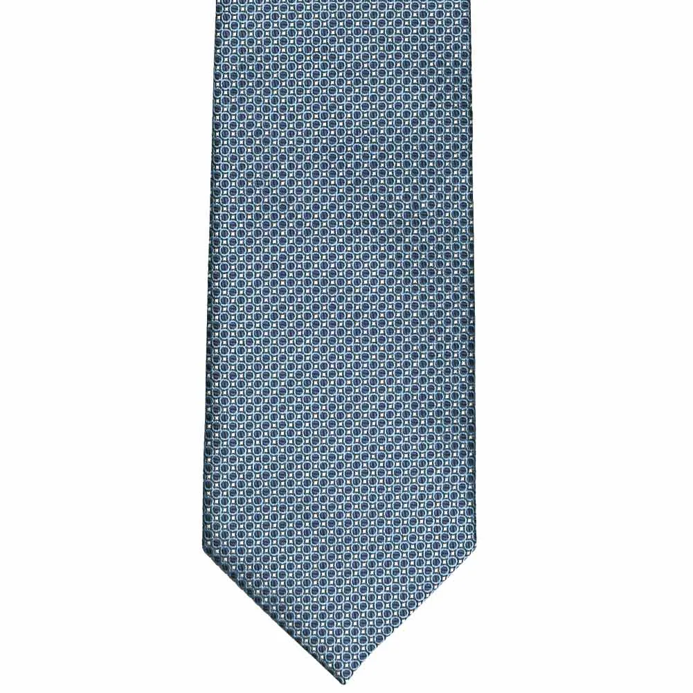 Dark Blue Henry Grain Pattern Necktie