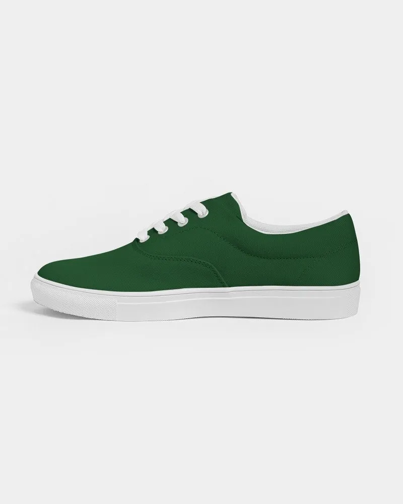 Dark Green Men's Canvas Sneakers | Men's | Dark Pure Green | C100M0Y100K80