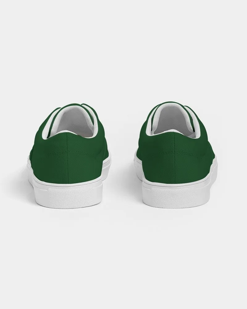 Dark Green Men's Canvas Sneakers | Men's | Dark Pure Green | C100M0Y100K80