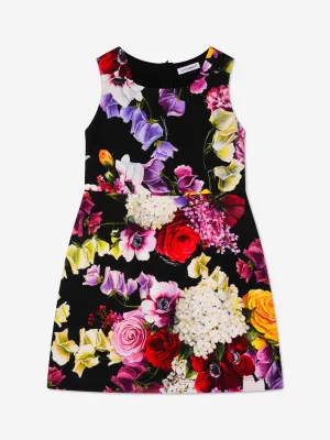 Dolce & Gabbana Girls Floral Print Sleeveless Dress