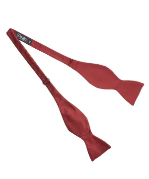 Drake's Satin Red Square End Bowtie