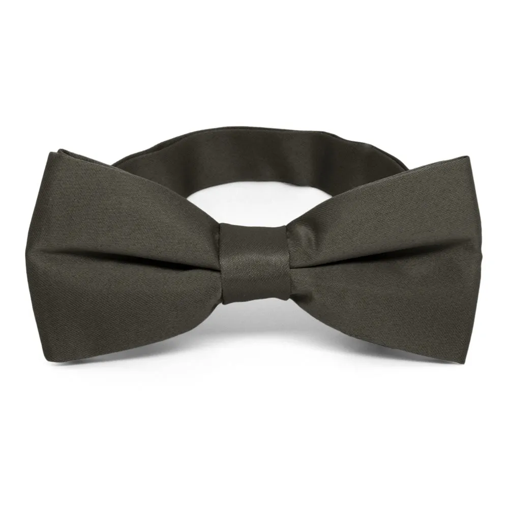 Dusk Gray Band Collar Bow Tie