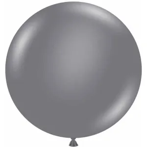 Elegant 24" Gray Smoke Latex Balloons (25/Pk)