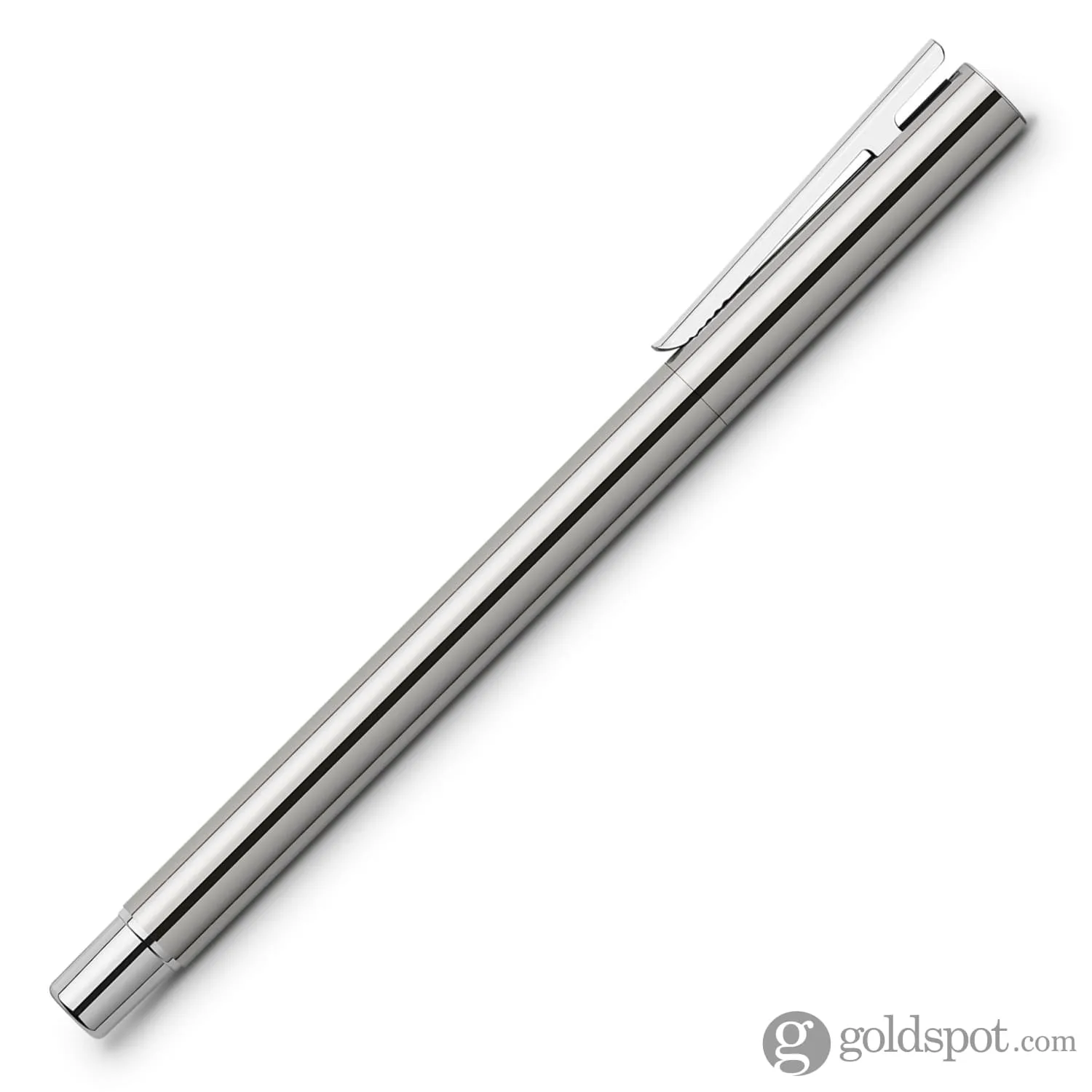 Faber-Castell Design Neo Slim Fountain Pen in Stainless Steel Polished