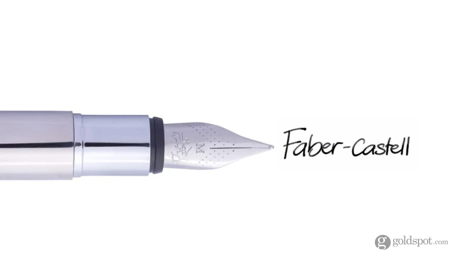 Faber-Castell Design Neo Slim Fountain Pen in Stainless Steel Polished