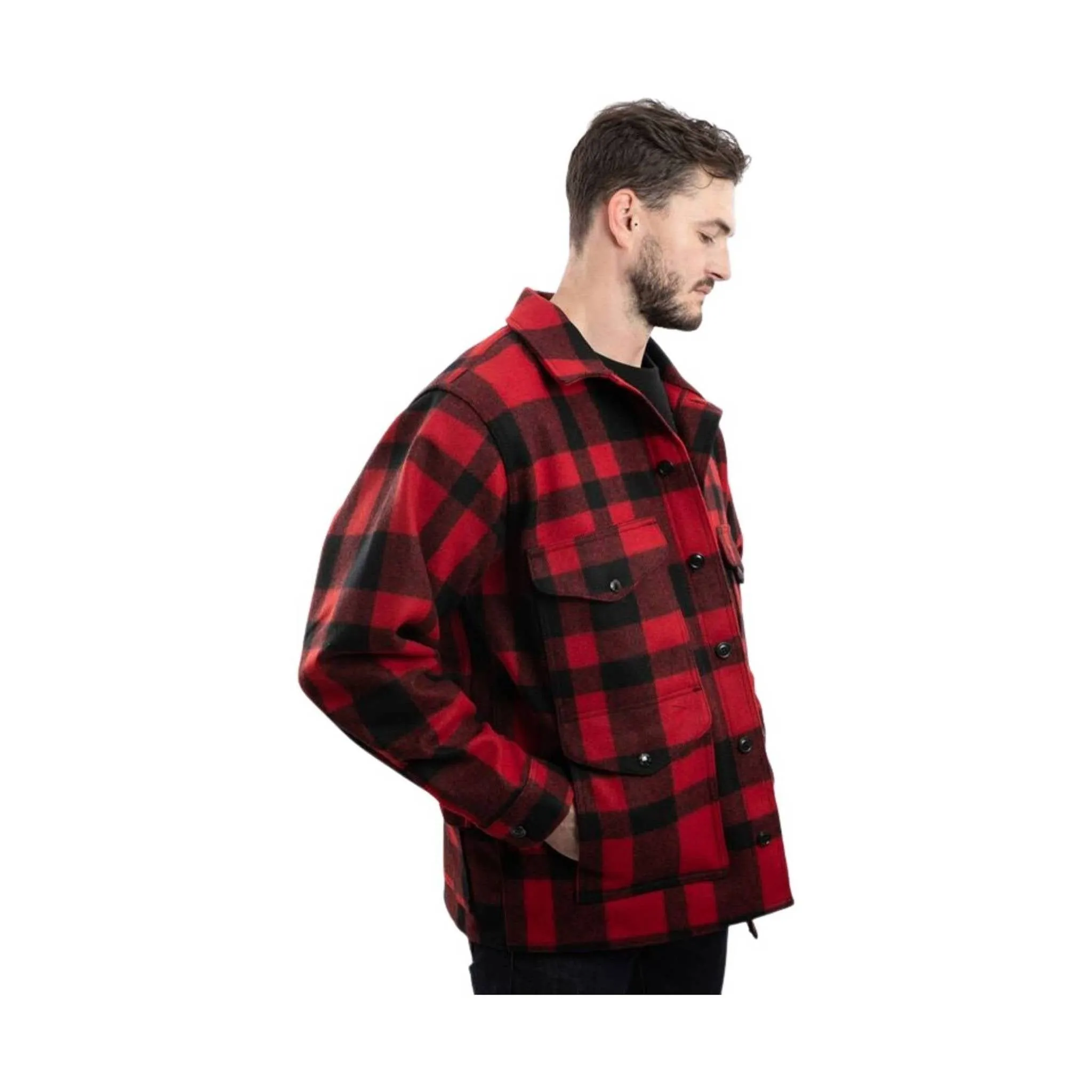 Filson Men's Mackinaw Wool Cruiser - Red/Black Plaid