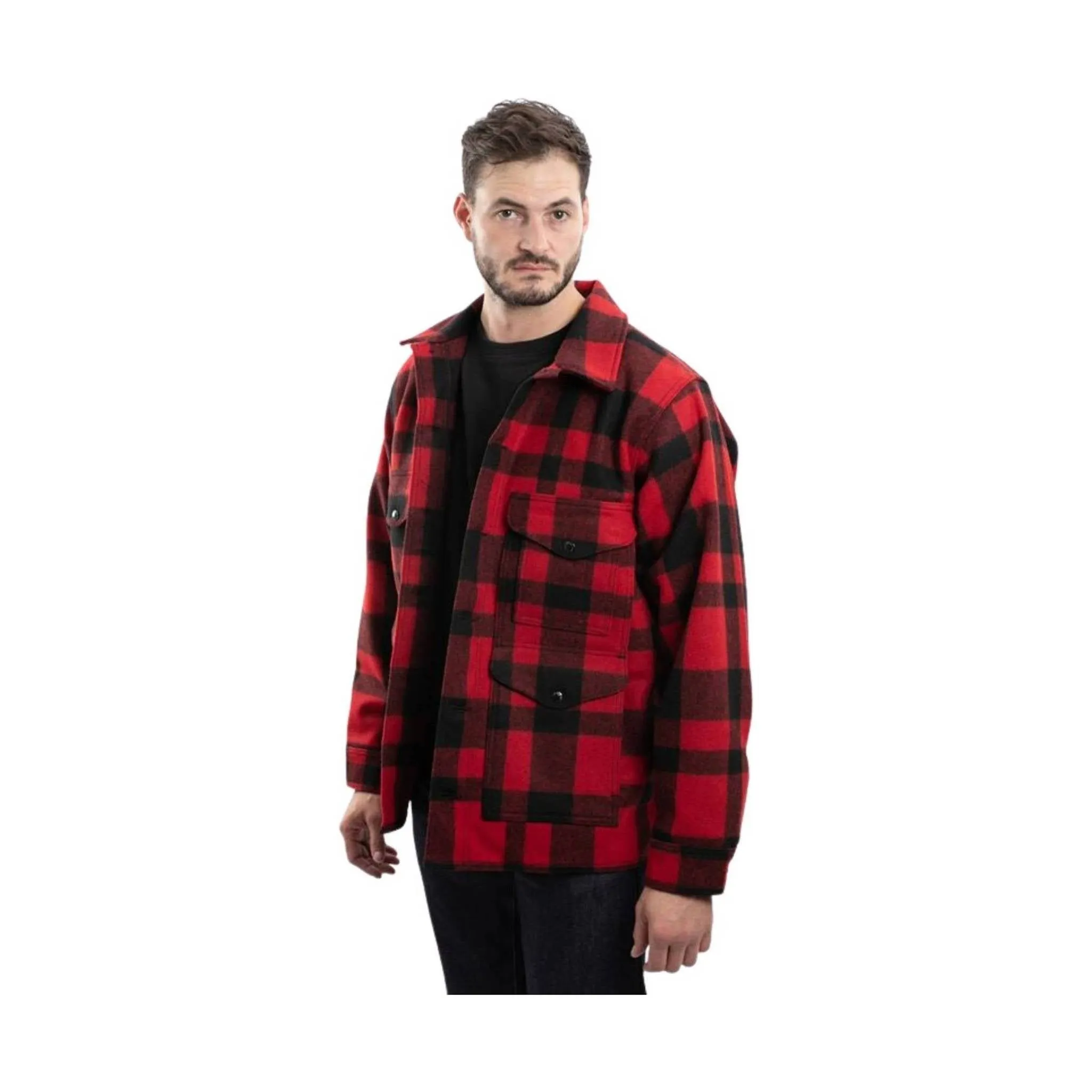 Filson Men's Mackinaw Wool Cruiser - Red/Black Plaid