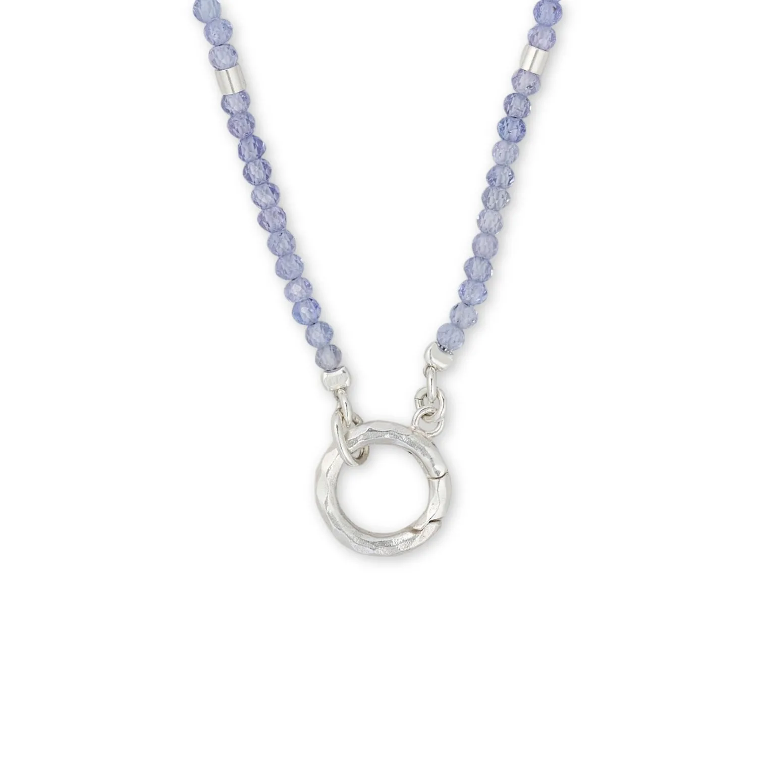 French Retro Beaded Tanzanite Necklace