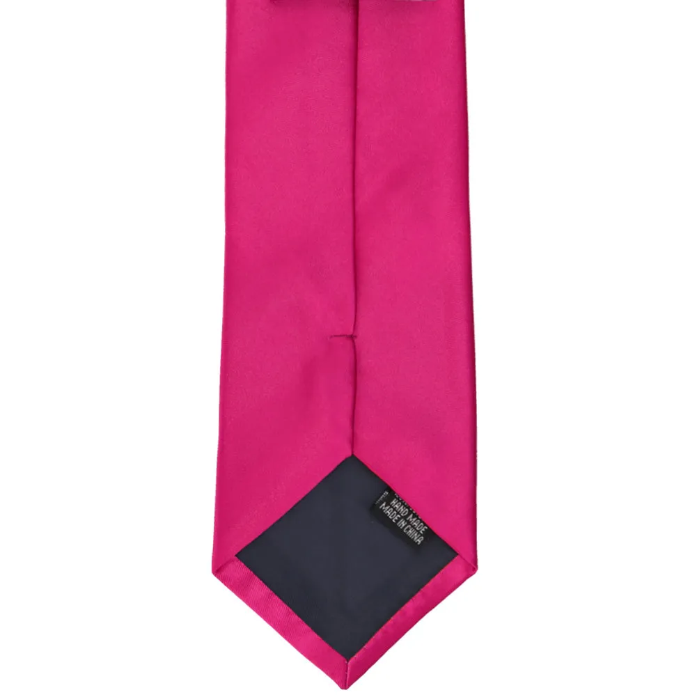 Fuchsia Premium Solid Color Necktie