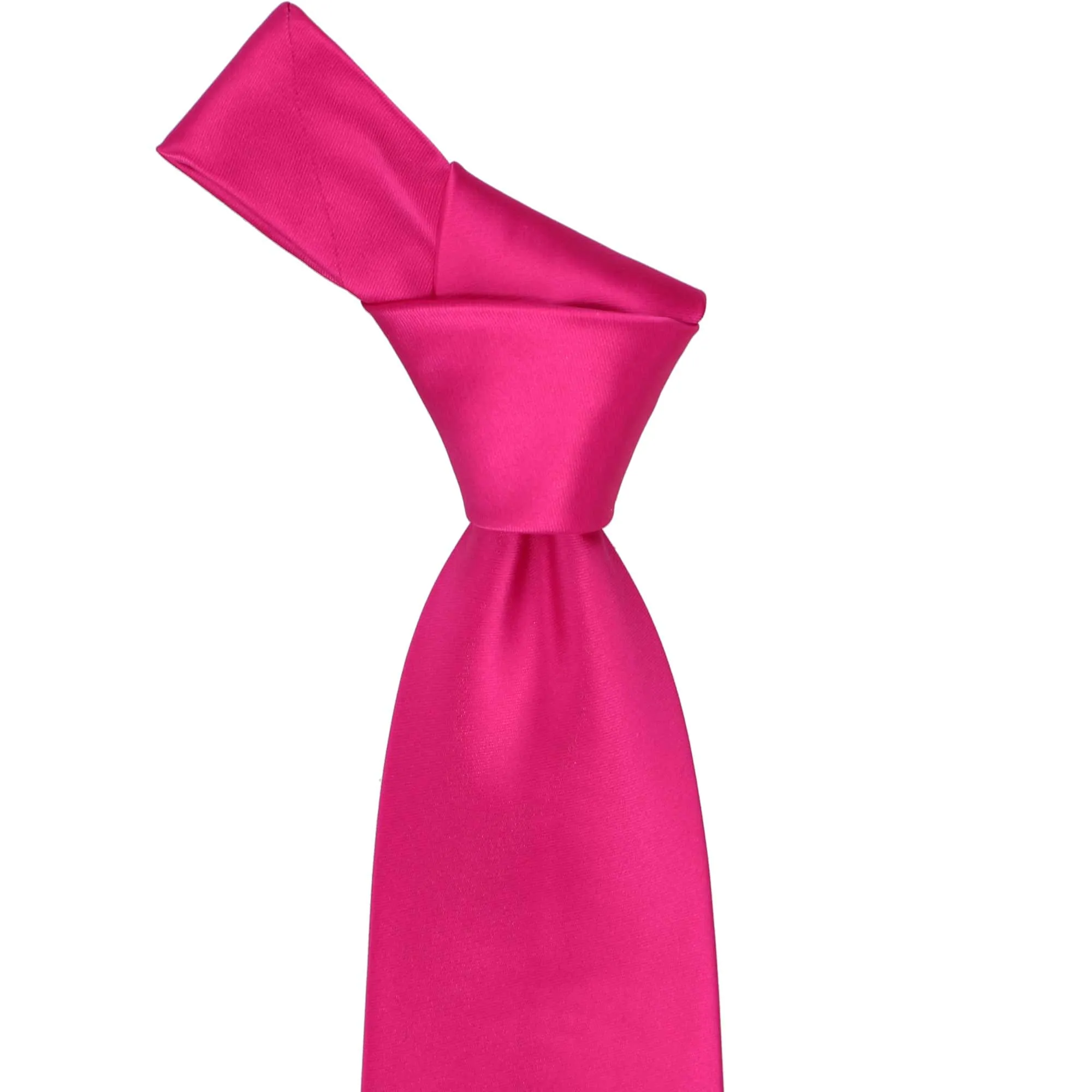 Fuchsia Premium Solid Color Necktie